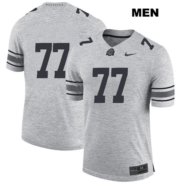 Ohio State Buckeyes Men's Nicholas Petit-Frere #77 Gray Authentic Nike No Name College NCAA Stitched Football Jersey BY19Q43KX